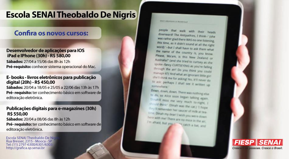 SENAI Theobaldo De Nigris - Curso de Criação de e-magazines